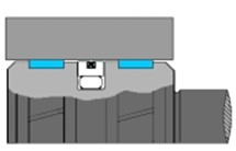 Hydraulic FluoroDiamond™ Piston Wear Ring